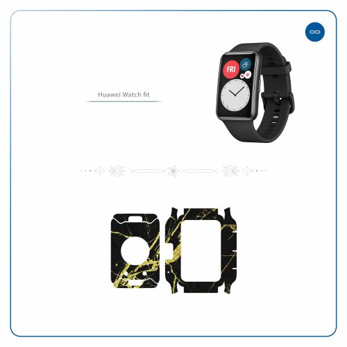 Huawei_Watch Fit_Graphite_Gold_Marble_2
